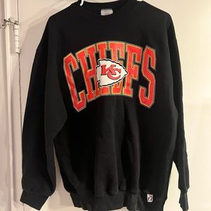 XL Black Chiefs crewneck